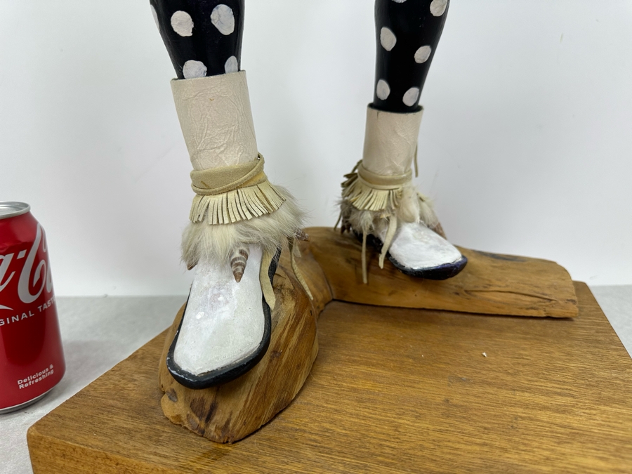 Large Native American Hopi Kachina Doll 'White Buffalo' 27'H [Photo 7]