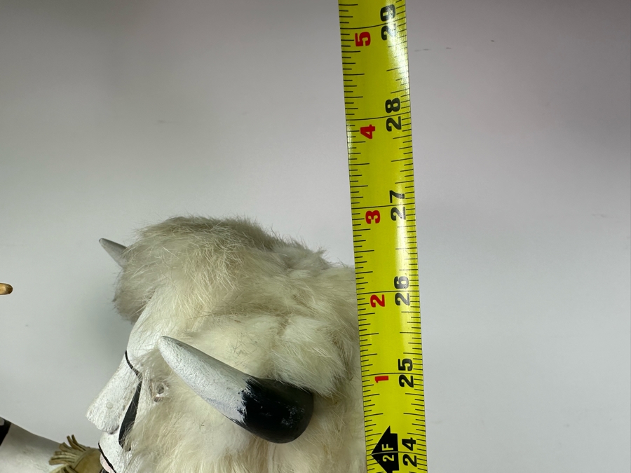 Large Native American Hopi Kachina Doll 'White Buffalo' 27'H [Photo 15]