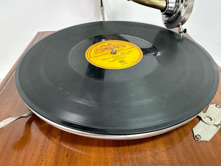 Contemporary Gramophone - Produces Sound But Works Poorly, Mainly Decorative Piece 14'W X 26'H [Photo 2]