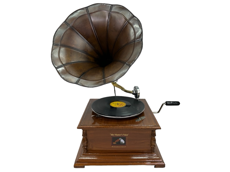 Contemporary Gramophone - Produces Sound But Works Poorly, Mainly Decorative Piece 14'W X 26'H [Photo 1]