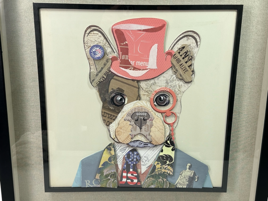 Mixed Media 3D Dog Artwork By Imax Corp 24 X 24 [Photo 1]