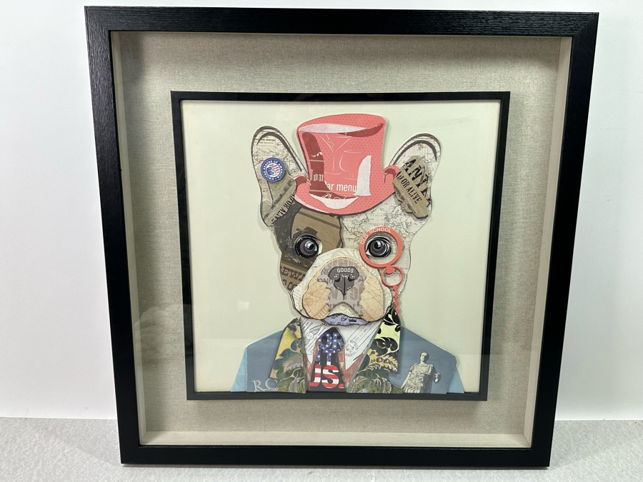 Mixed Media 3D Dog Artwork By Imax Corp 24 X 24 [Photo 2]