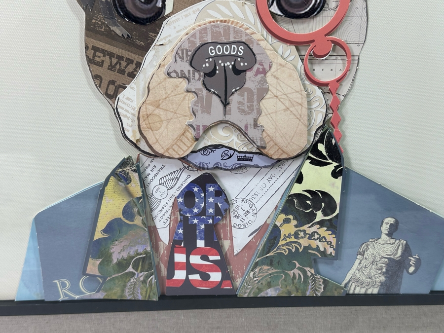 Mixed Media 3D Dog Artwork By Imax Corp 24 X 24 [Photo 6]