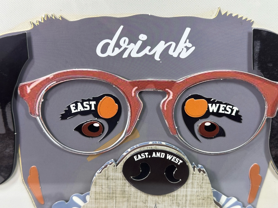 Mixed Media 3D Dog Artwork By Imax Corp 24 X 24 [Photo 3]