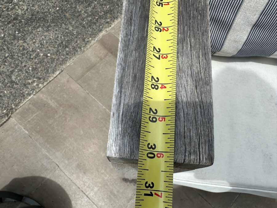 Set Of Four West Elm Outdoor Lounge Armchairs With Throw Pillows 34W X 30D X 33H Retails $3,600 [Photo 11]