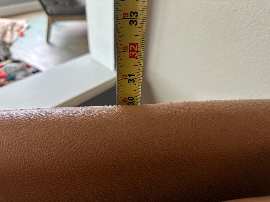 Modern Leather And Bent Steel Armchair 28W X 28D X 30H [Photo 10]