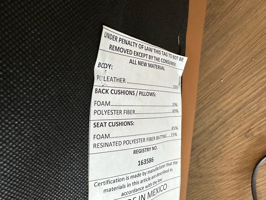 Modern Leather And Bent Steel Armchair 28W X 28D X 30H [Photo 7]