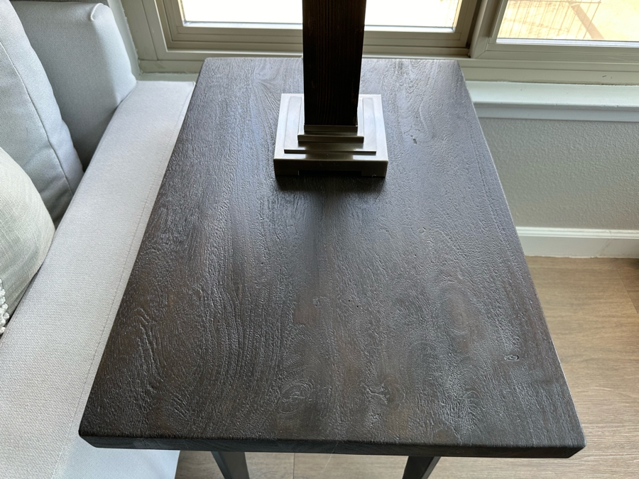 Wood & Metal Side Table 18W X 26D X 26H [Photo 6]