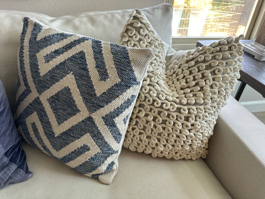 West Elm Upholstered Sofa 92'W X 41.5'D X 29'H [Photo 13]