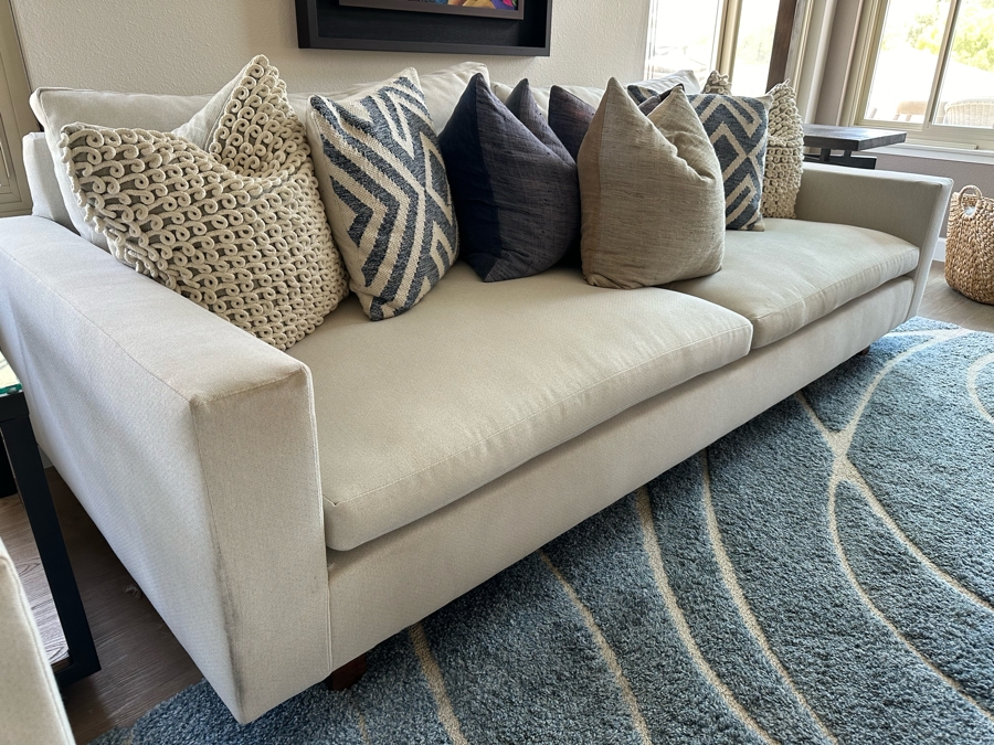 West Elm Upholstered Sofa 92'W X 41.5'D X 29'H [Photo 3]