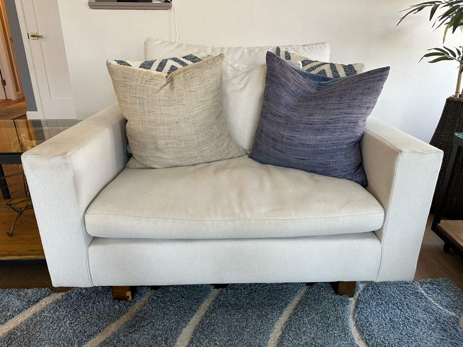 West Elm Upholstered Oversized Armchair 46'W X 41.5'D X 36'H [Photo 2]