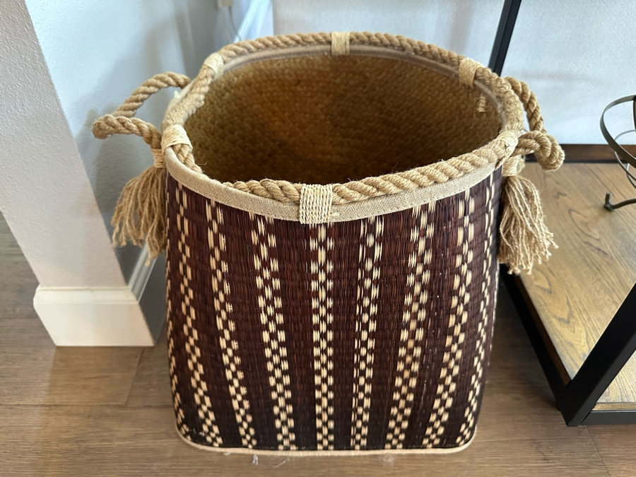 Woven Basket With Rope Handles 15'W X 15'H [Photo 1]