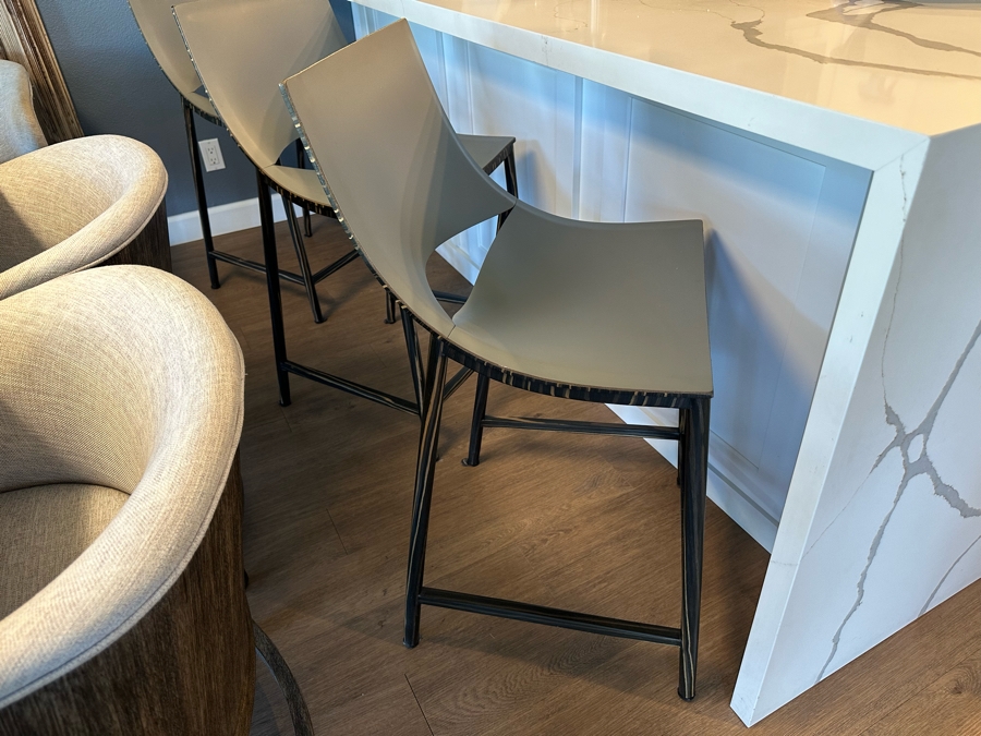 (3) Modloft Sloan Stools 23.5' Seat Height Retails $2,685 [Photo 6]