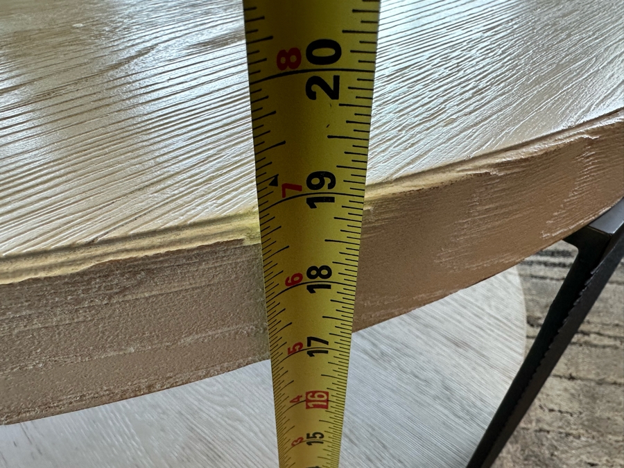 Universal Furniture Modern Collection Round Two Tier Coffee Cocktail Table 44'R X 19'H Retails $1,300 [Photo 7]