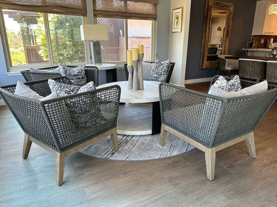 Four Modloft Modern Netta Lounge Chairs Indoor / Outdoor Chairs Retails $3,996 [Photo 2]