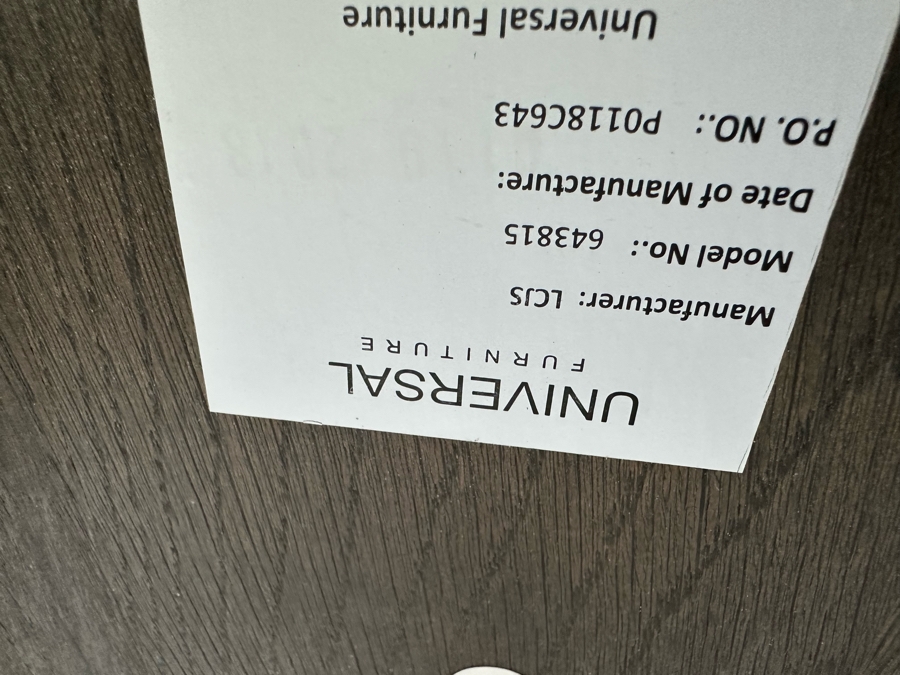 Universal Furniture Modern Collection Round Two Tier Side Table 24.5'R X 26.5'H Retails $990 [Photo 7]