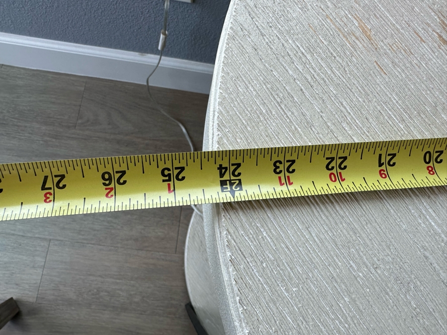 Universal Furniture Modern Collection Round Two Tier Side Table 24.5'R X 26.5'H Retails $990 [Photo 5]