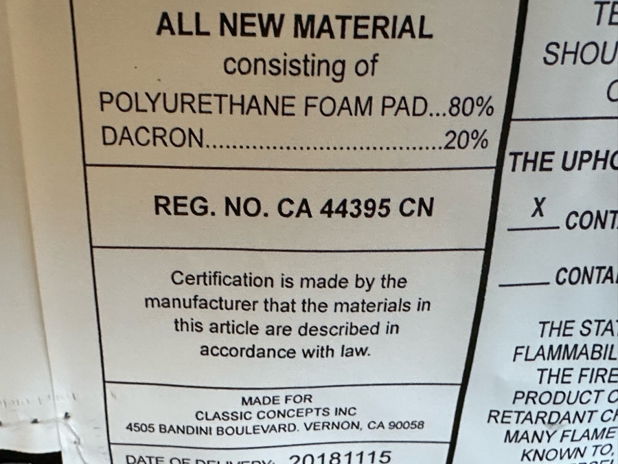 Classic Concepts Modern Armchair 26.5'W X 26'D X 33'H [Photo 7]