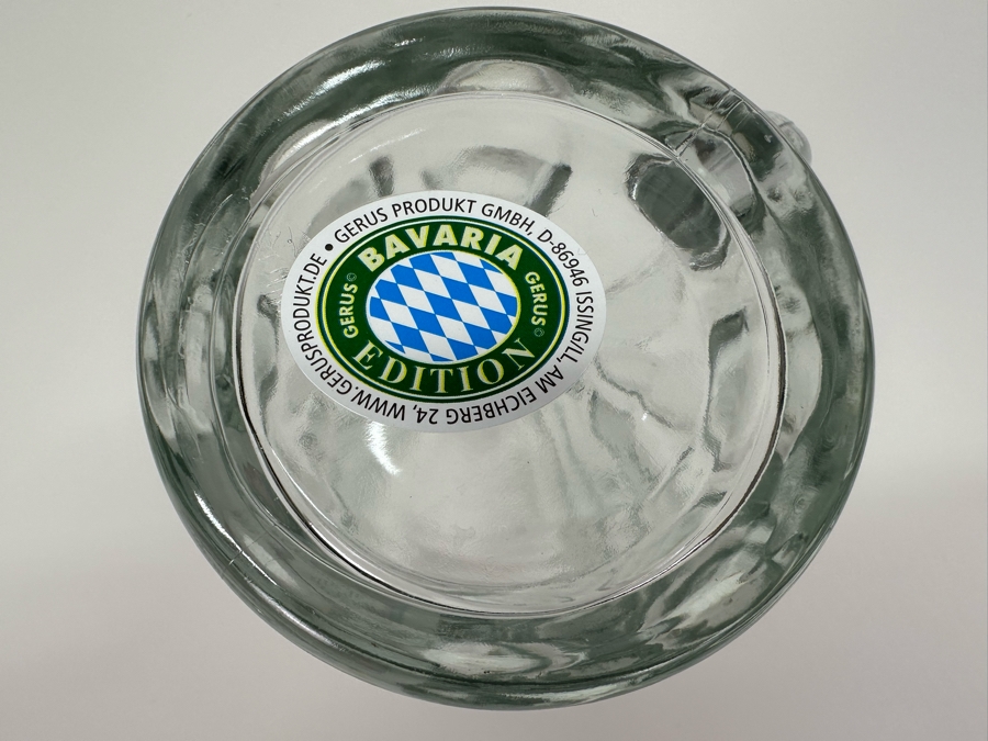 Four Large 0.5L Glass German Beer Steins Oktoberfest Munchen 2014 Bavaria Edition Gerus 6.5'H [Photo 7]