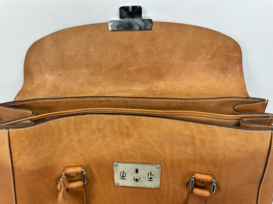 Dooney and Burke Italian Leather Handbag with Dust Cover 17'W x 12'H [Photo 3]