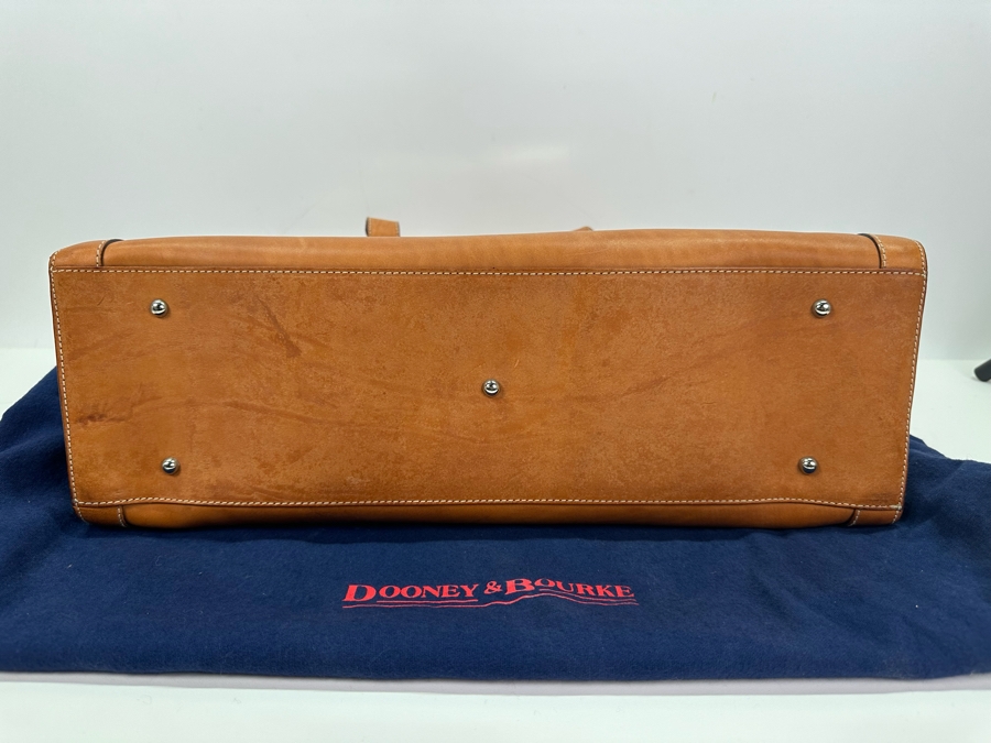 Dooney and Burke Italian Leather Handbag with Dust Cover 17'W x 12'H [Photo 8]