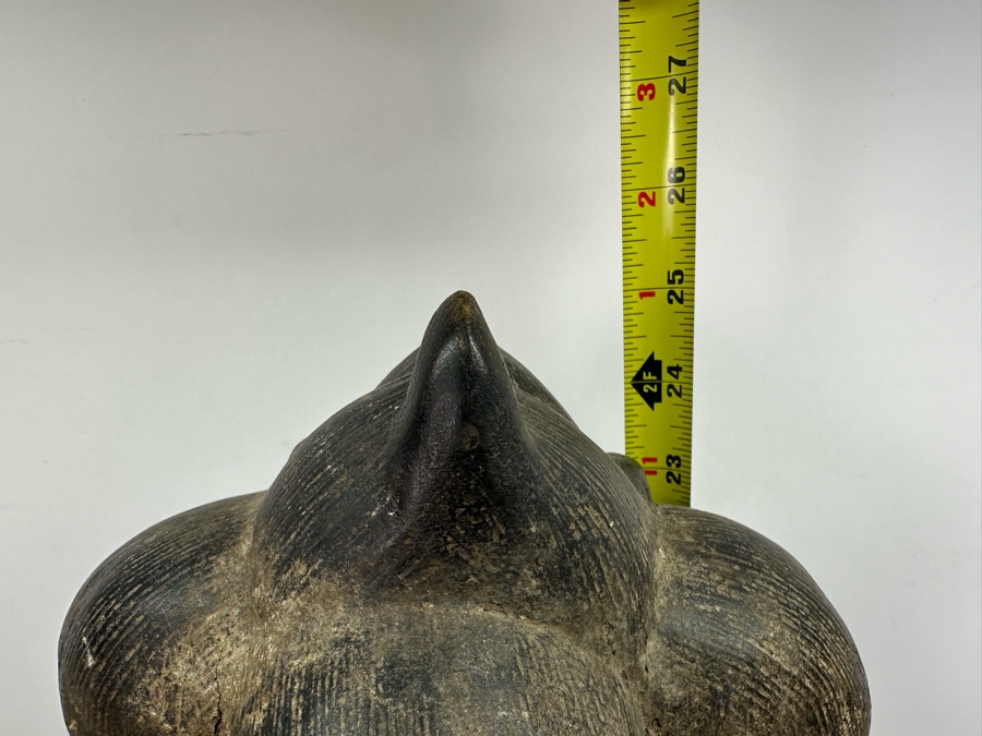 African Maternity Carved Wooden Figure Sculpture From The Ivory Coast 25'H Estimate $400 [Photo 9]