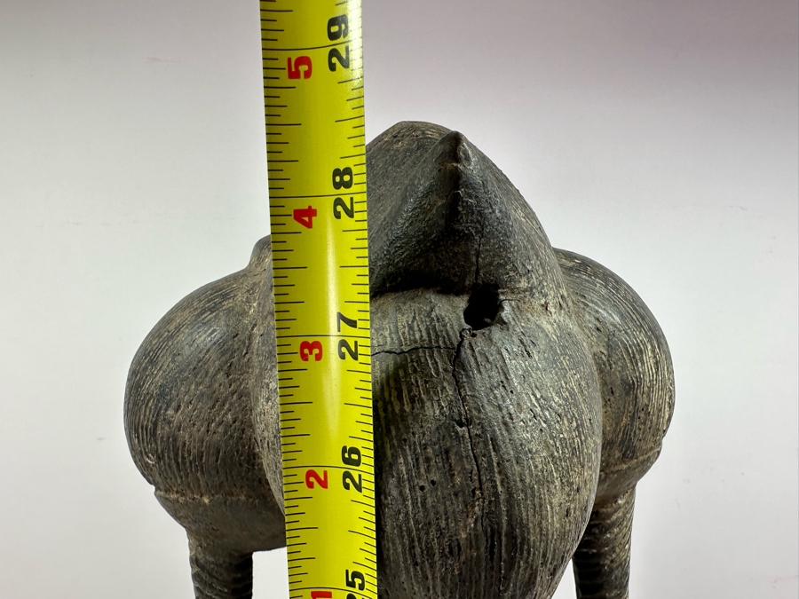African Carved Wooden Sculpture From The Ivory Coast 28.5'H Estimate $400 [Photo 11]