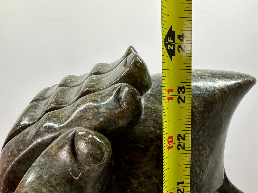Stunning Shona Tribe African Green Stone Modernist Carving Sculpture 24'H [Photo 9]