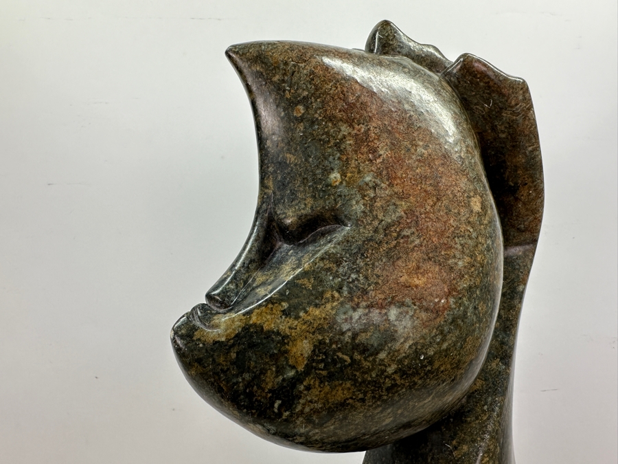 Stunning Shona Tribe African Green Stone Modernist Carving Sculpture 24'H [Photo 4]