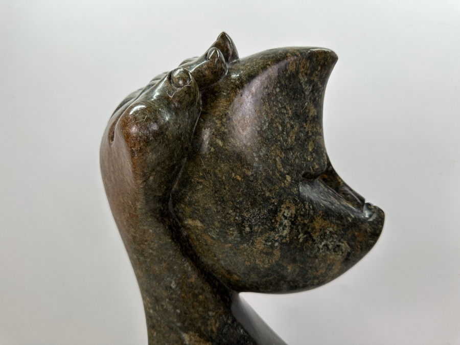 Stunning Shona Tribe African Green Stone Modernist Carving Sculpture 24'H [Photo 6]