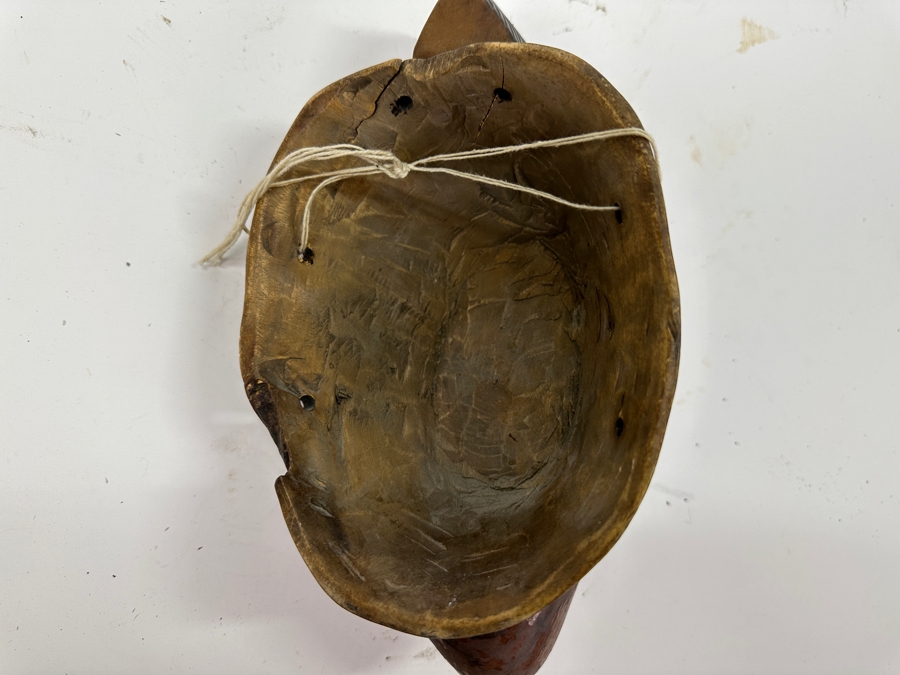 Vintage Carved Wooden African Mask Punu Or Related Tribe Gabon 11'H [Photo 5]