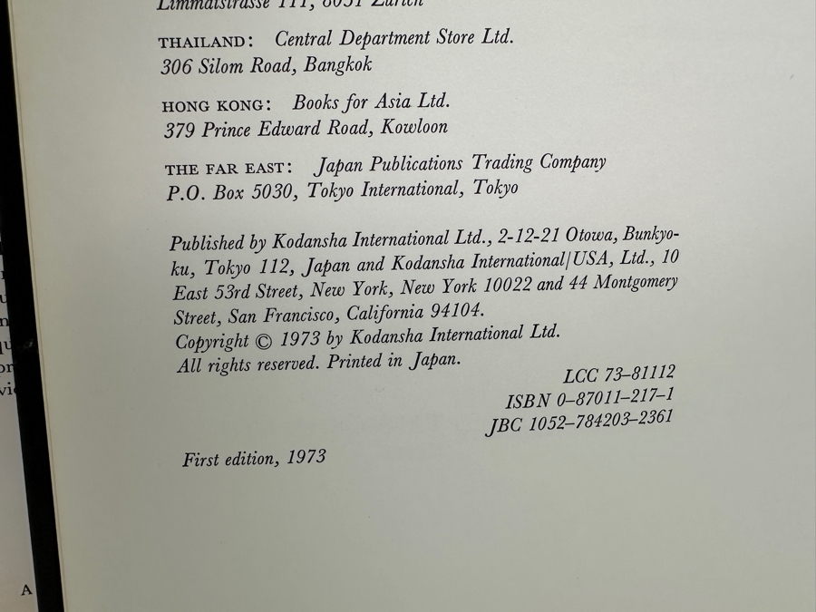 Vintage 1973 First Edition Hardcover Book Kura: Design And Tradition Of The Japanese Storehouse Estimate $95 [Photo 2]