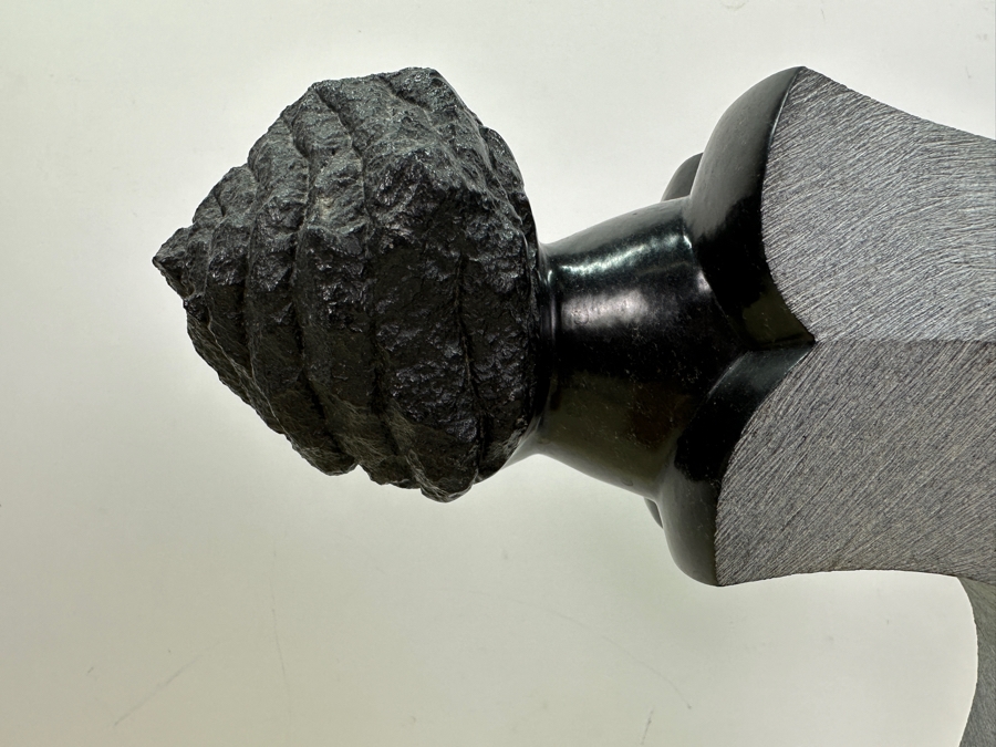 Vintage Carved Stone Shona Sculpture Signed T. Chidakwa 15'H [Photo 6]