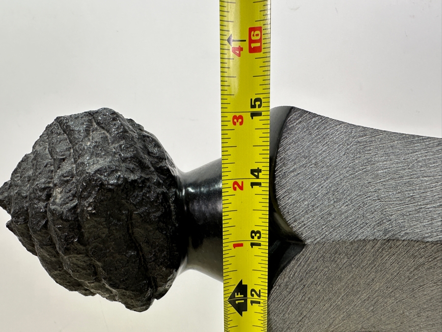 Vintage Carved Stone Shona Sculpture Signed T. Chidakwa 15'H [Photo 8]