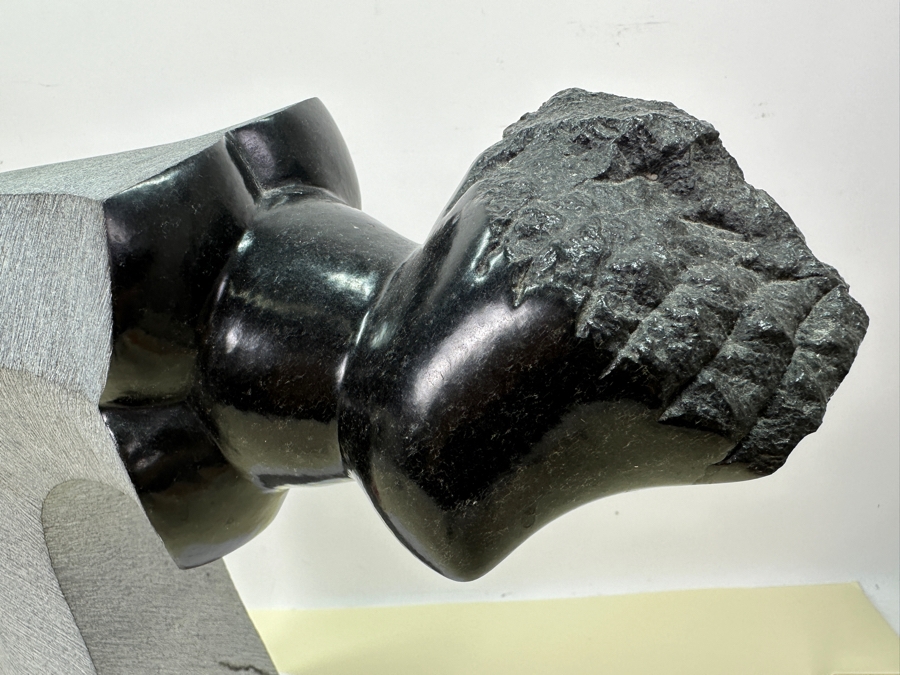 Vintage Carved Stone Shona Sculpture Signed T. Chidakwa 15'H [Photo 3]