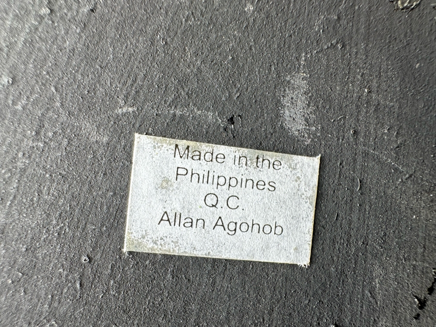 German Beer Server Statue with Chalkboard Sign/Menu By Allan Agohob 40'H x 24'W x 16'D [Photo 7]