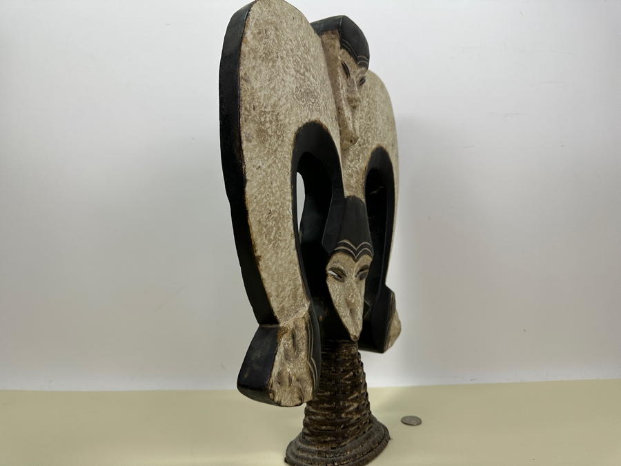 Kwele Heart Shaped African Mask 18'H [Photo 5]