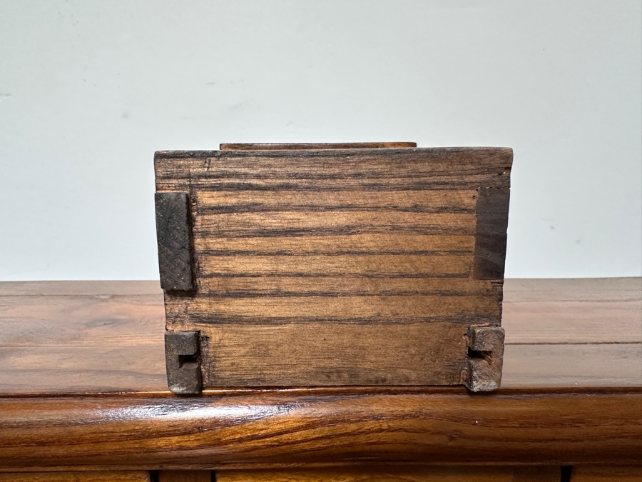 Small Wooden Asian Chest Of Drawers Jewelry Box Apothecary Chest Storage Cabinet 24.5'W X 7'D X 32.5'H [Photo 5]