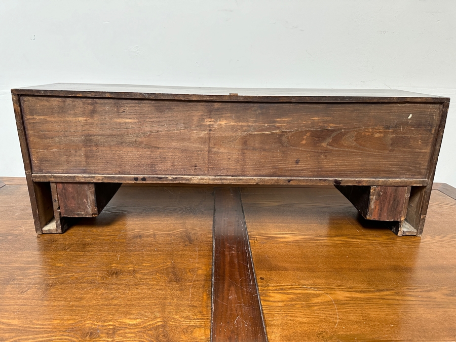 Small Vintage Chinese Carved Wooden Cabinet 44.5'W X 10.5'D X 16'H [Photo 21]