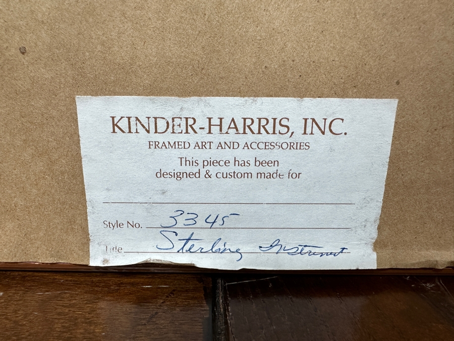 Embossed Artwork Titled 'Sterling Instrument' Artist Signed Framed 25' X 41' [Photo 4]