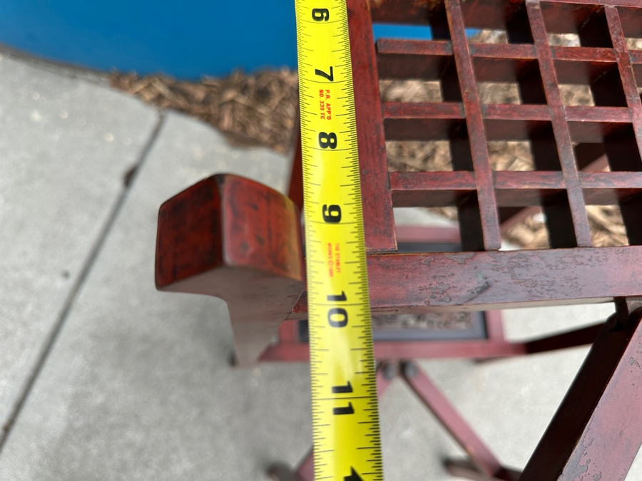 Vintage Carved Gilt Red Lacquer Wooden Chinese Wash Stand With Detailed Carved Scenes Throughout 18'W X 10'D X 67'H - See Photos [Photo 30]