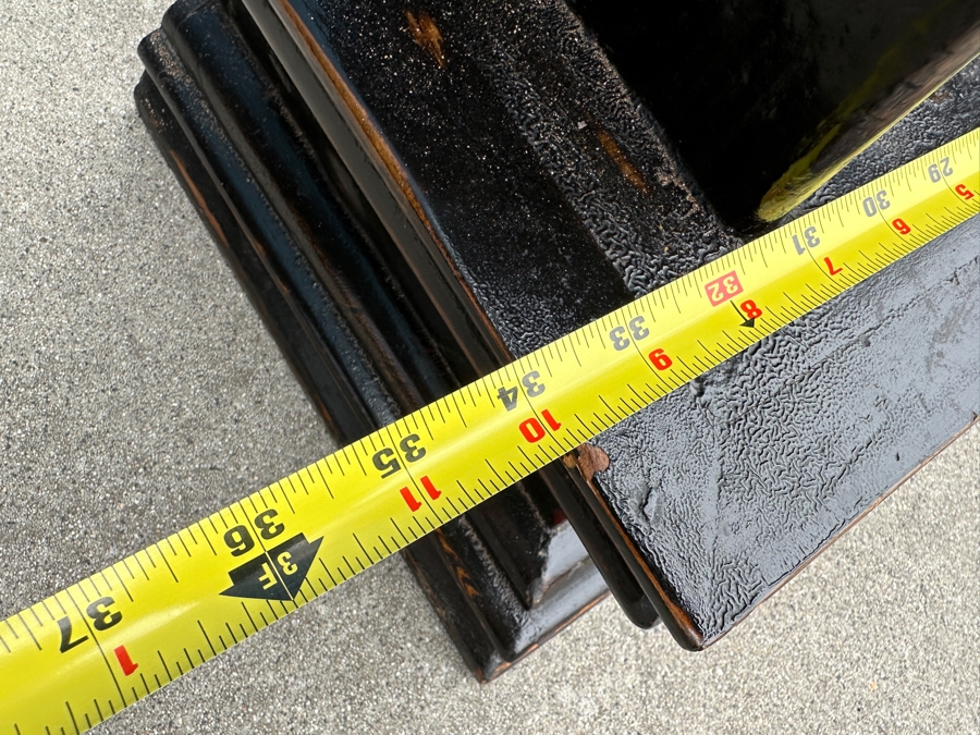 Vintage Carved Wooden Asian Shelf 34'W X 9.5'D X 66'H [Photo 10]