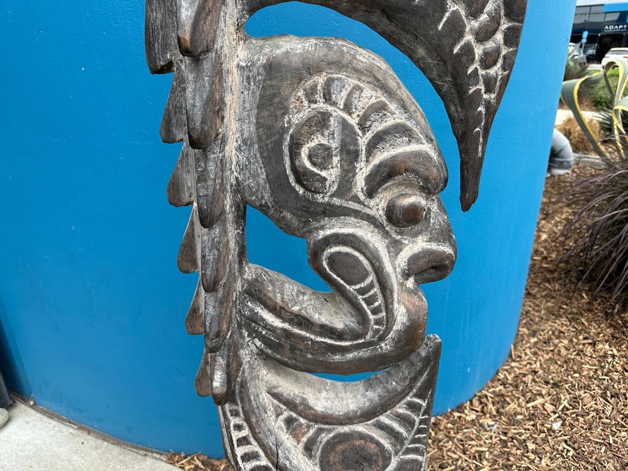 Large New Guinea Carved Wooden Statue 62'H [Photo 9]