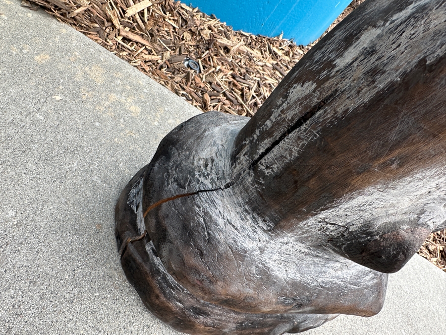 Large New Guinea Carved Wooden Statue 62'H [Photo 11]