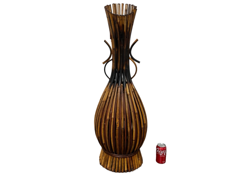 Large Handmade Bamboo Vase 41'H [Photo 1]