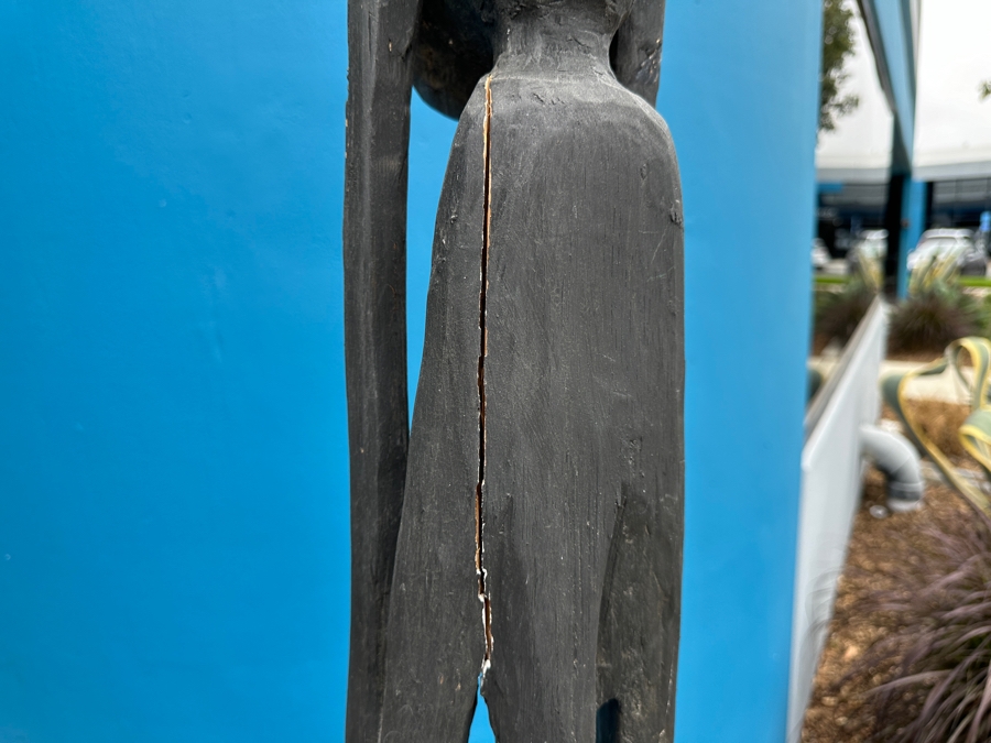 Tall Wooden Makonde Tribe Tanzania Statue Sculpture 81'H [Photo 6]