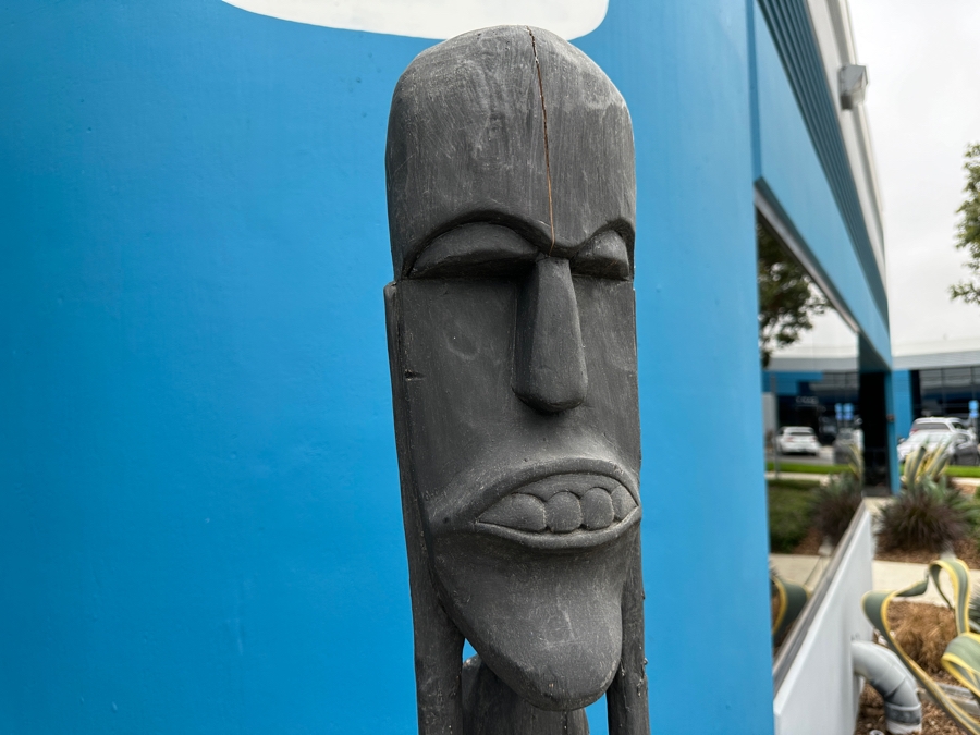 Tall Wooden Makonde Tribe Tanzania Statue Sculpture 81'H [Photo 2]