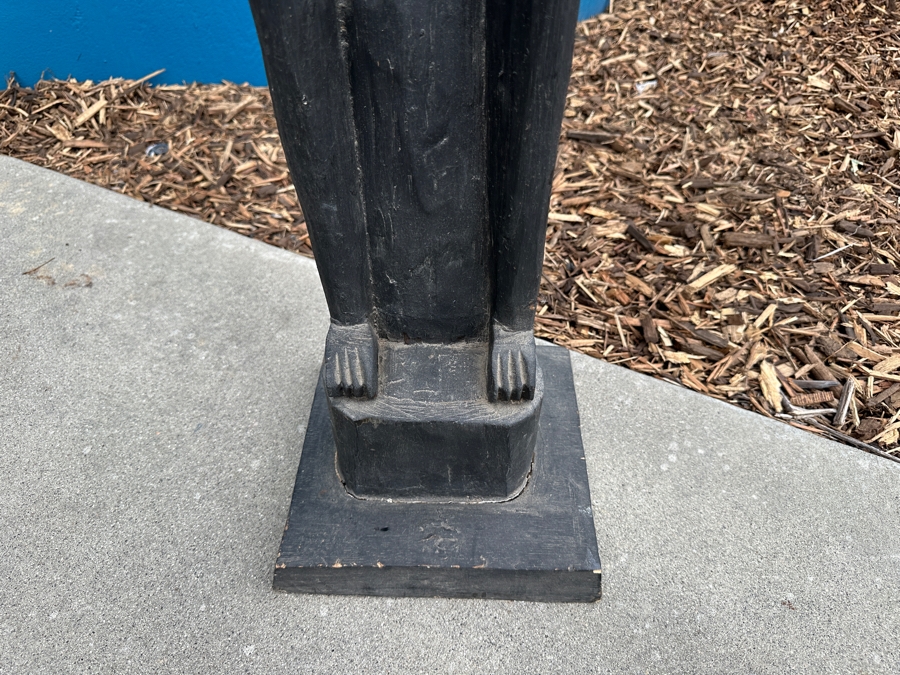 Tall Wooden Makonde Tribe Tanzania Statue Sculpture 81'H [Photo 4]