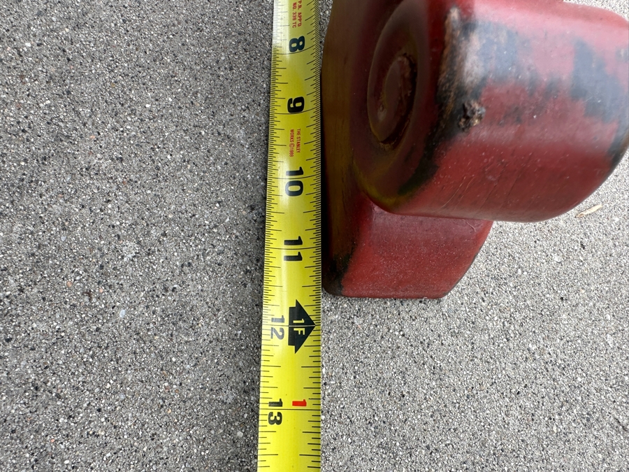 Decorative Chinese Red Wooden Stand With Hanging Faux Stone 14'W X 11'D X 53'H [Photo 12]