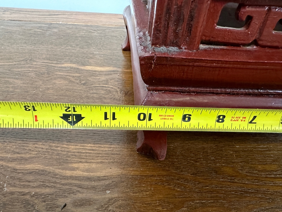 Red Wooden Chinese Lantern 10'W X 37'H [Photo 5]